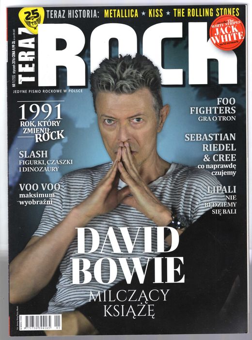Teraz Rock 1(155)/2016 David Bowie, wkładka White Stripes Jack White