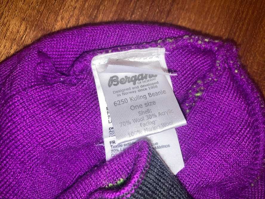 BERGANS OF NORWAY czapka zimowa wełna merynosa rozm. uniwersalny