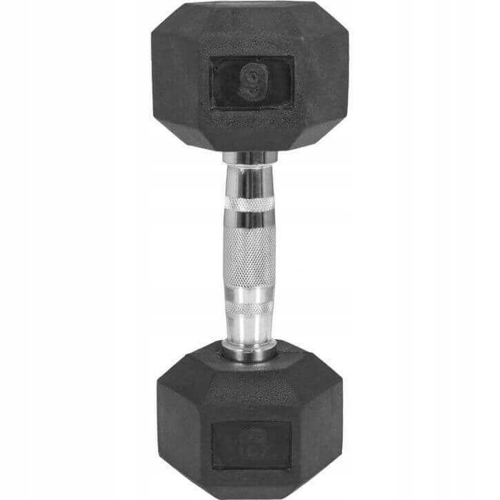 Hantle powlekane / gumowane stałe 1x 6 kg Gorilla Sports NrP164