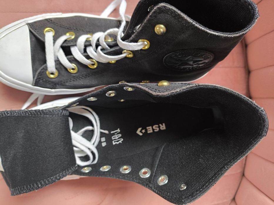 Converse Chuck Taylor Platform Star Studded Lift 38 czarne