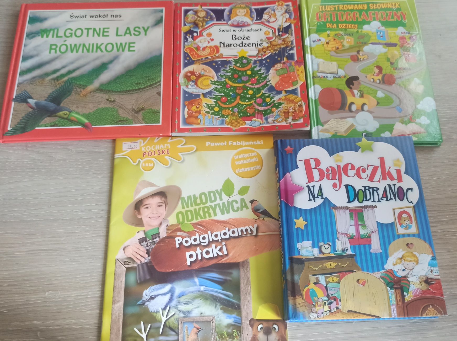 Bajeczki na dobranoc ptaki świat w obrazkach wilgotne lasy równikowe