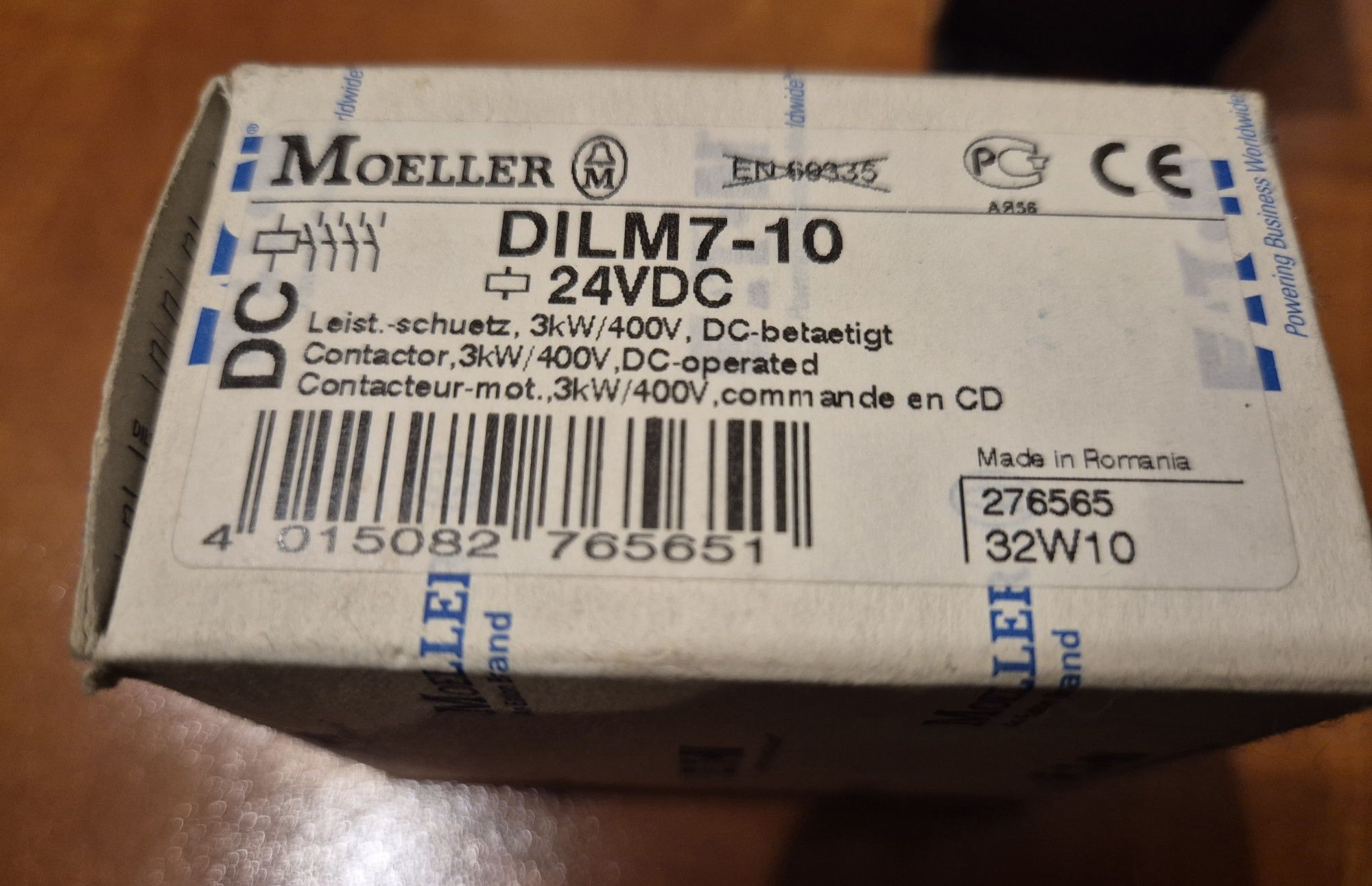 Stycznik Moeller DILM7-10  24VDC  3kW