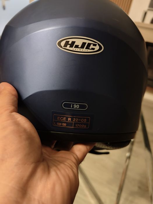 Capacete HJC + auricular Bluetooth lexin