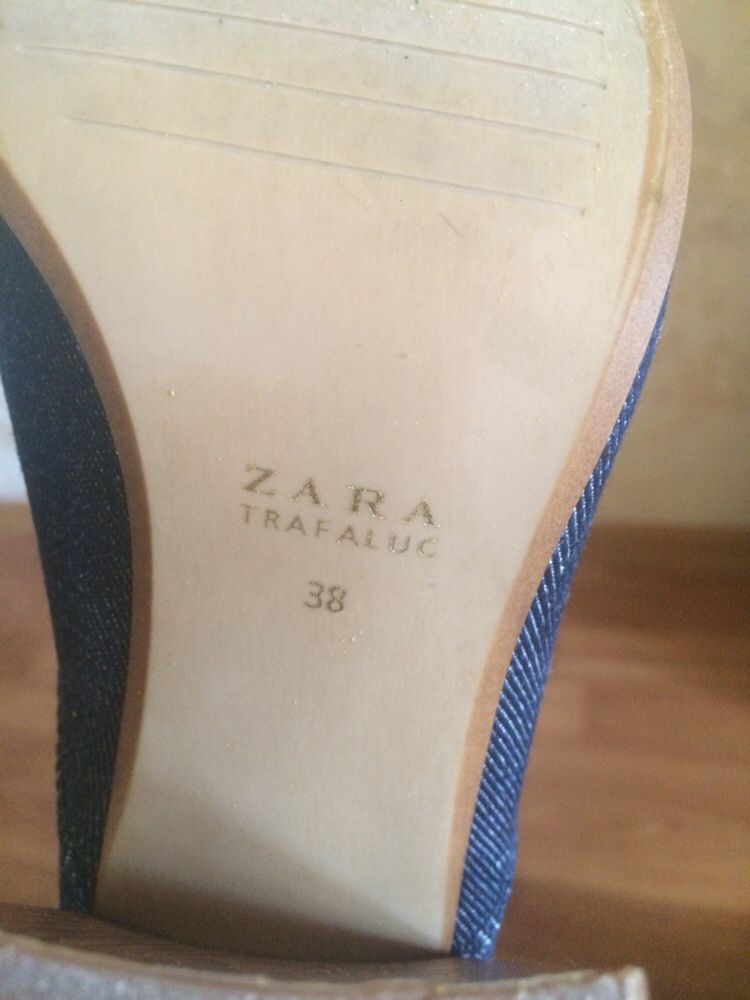 Сапожки ZARA джинсовые