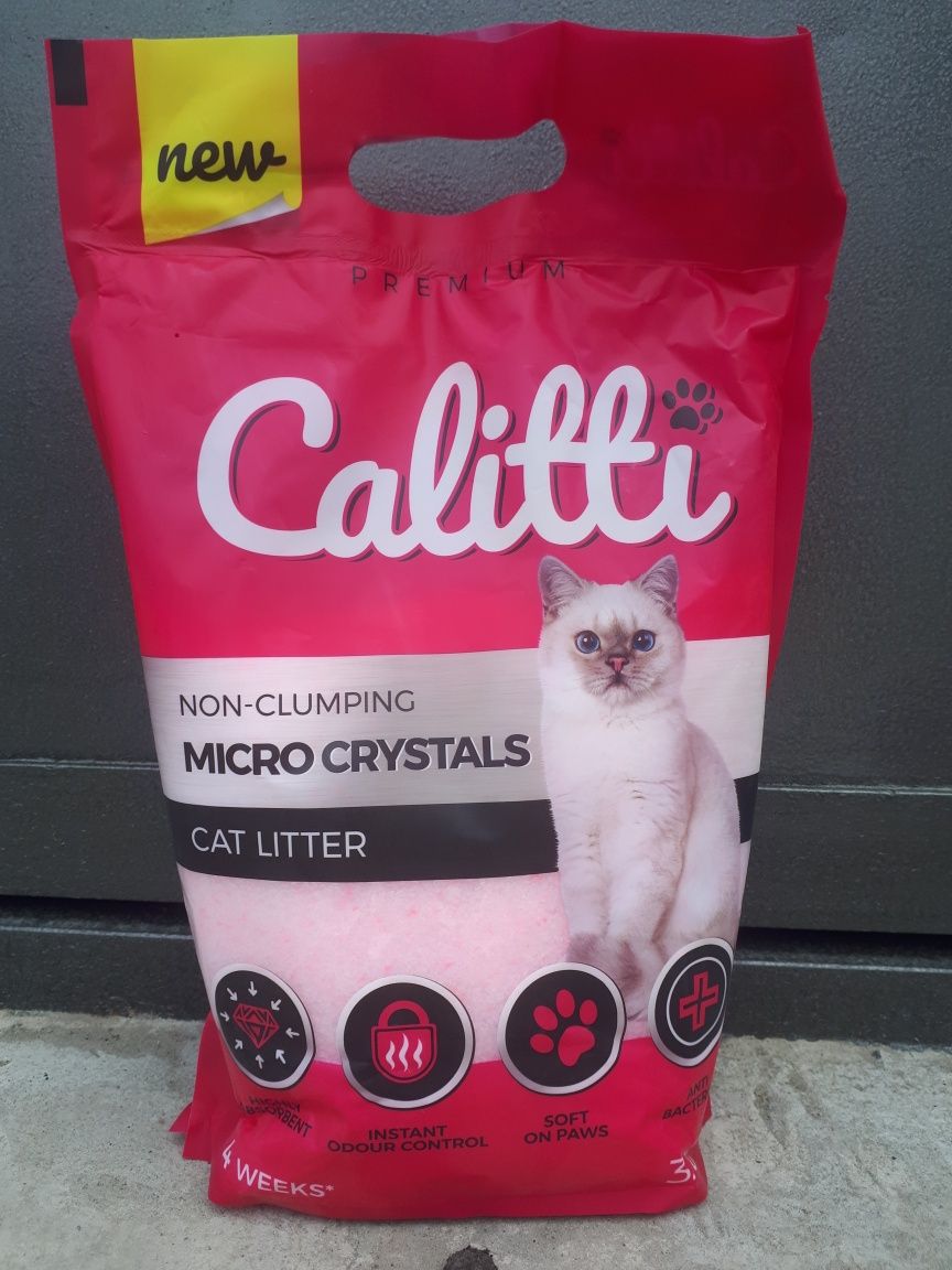 CALITTI Crystals силіконовий котячий туалетний наповнювач 3,8 л