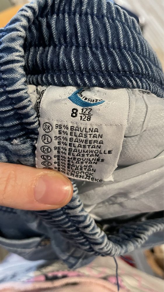 Spodenki jeanowe 122/128
