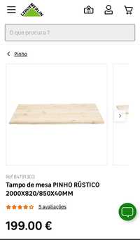 Tampo de mesa PINHO RÚSTICO