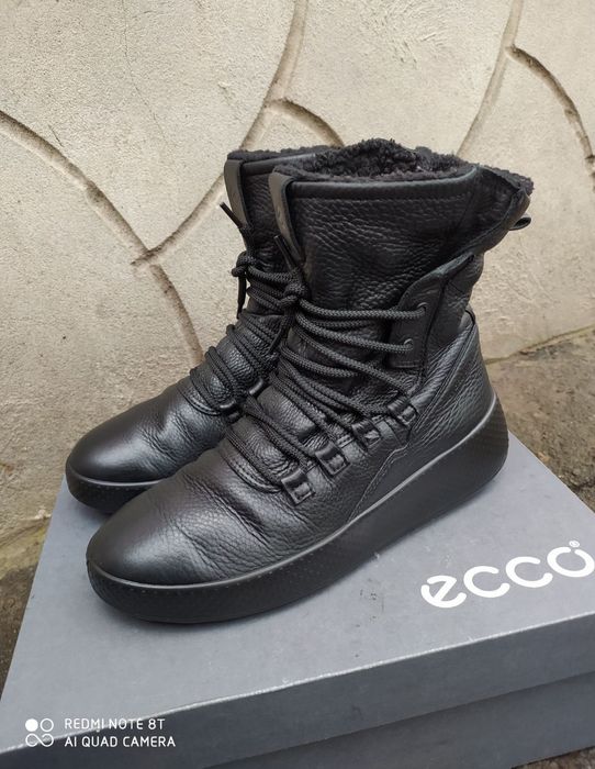 Ecco 37 чоботи жіночі зимові черевики сапоги ботинки взуття ессо