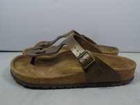Birkenstock Gizeh T Strap Golden Brown Sandals