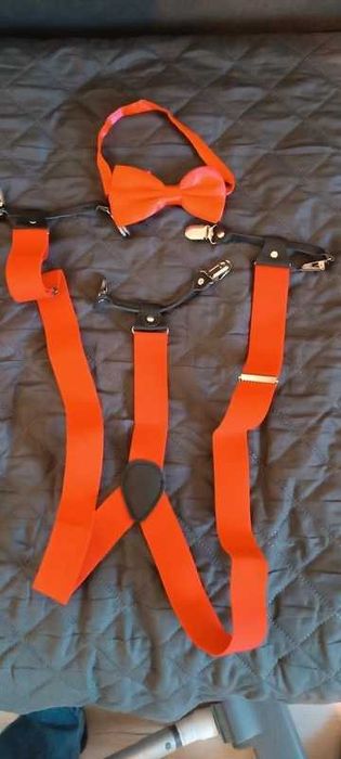 Szelki z kokarda czerwony