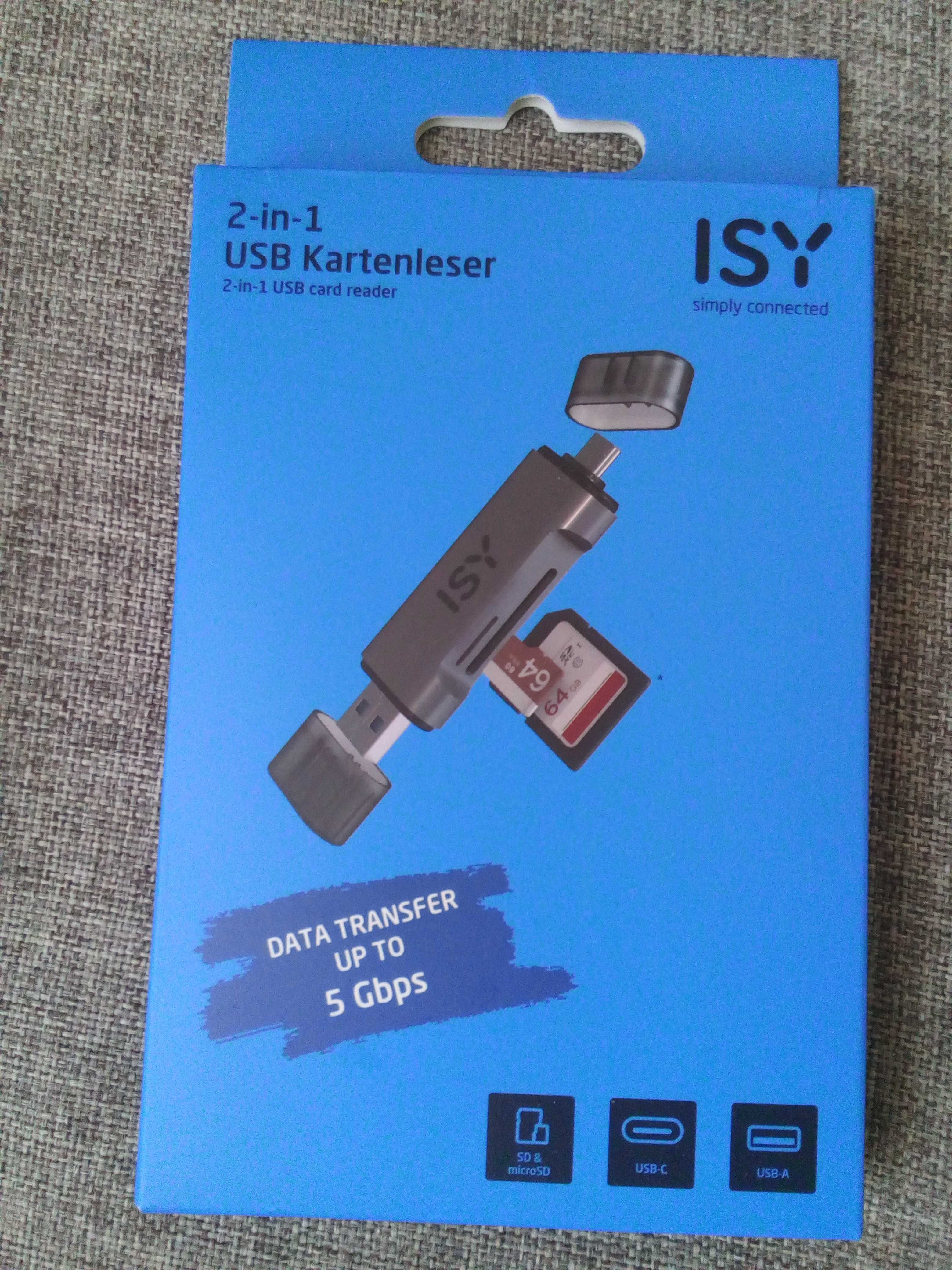 Czytnik kart SD / Adapter USB firmy ISY (USZKODZONY)