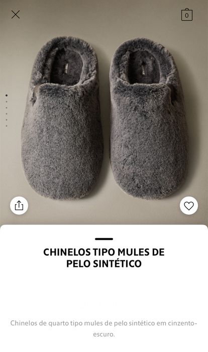 Chinelos Tipo Mules De Pelo Sintético