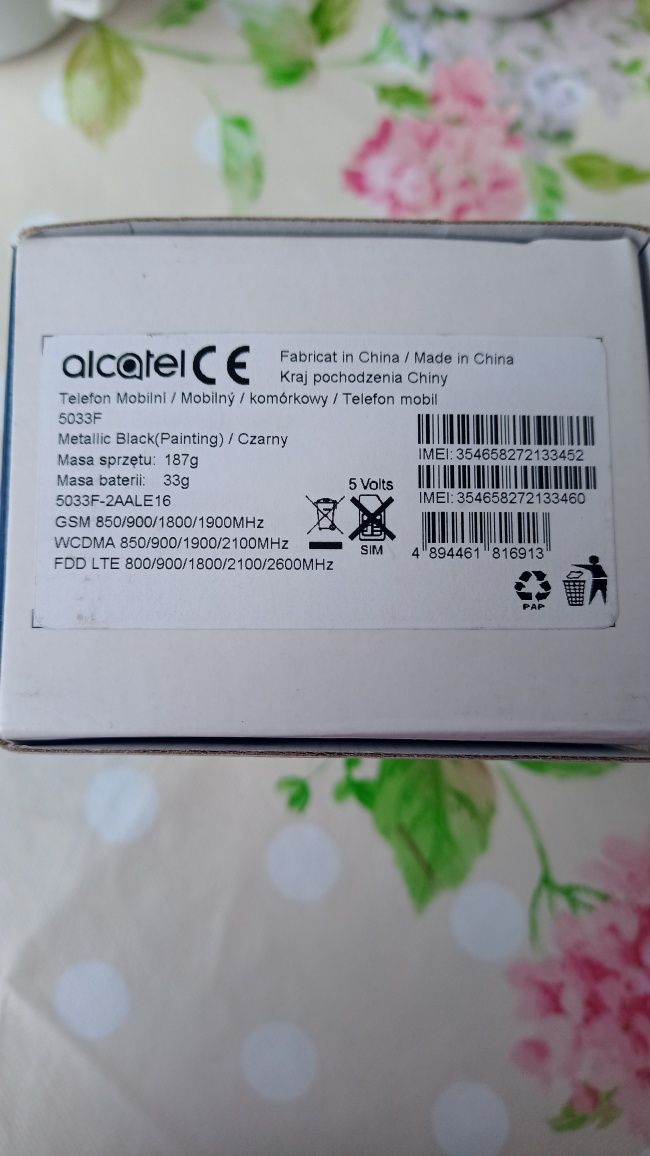 Telefon komórkowy alcatel 5033F