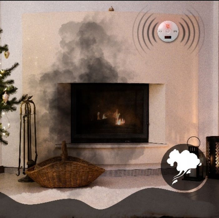 Czujnik czadu tlenku węgla z wyświetlaczem LCD – bezprzewodowy detekto