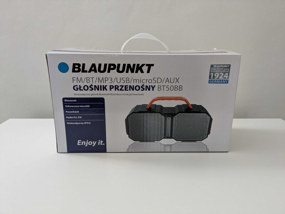 Glosnik Blaupunkt BT50BBbardzo głośny duże basy wysokie tony Bluetooth
