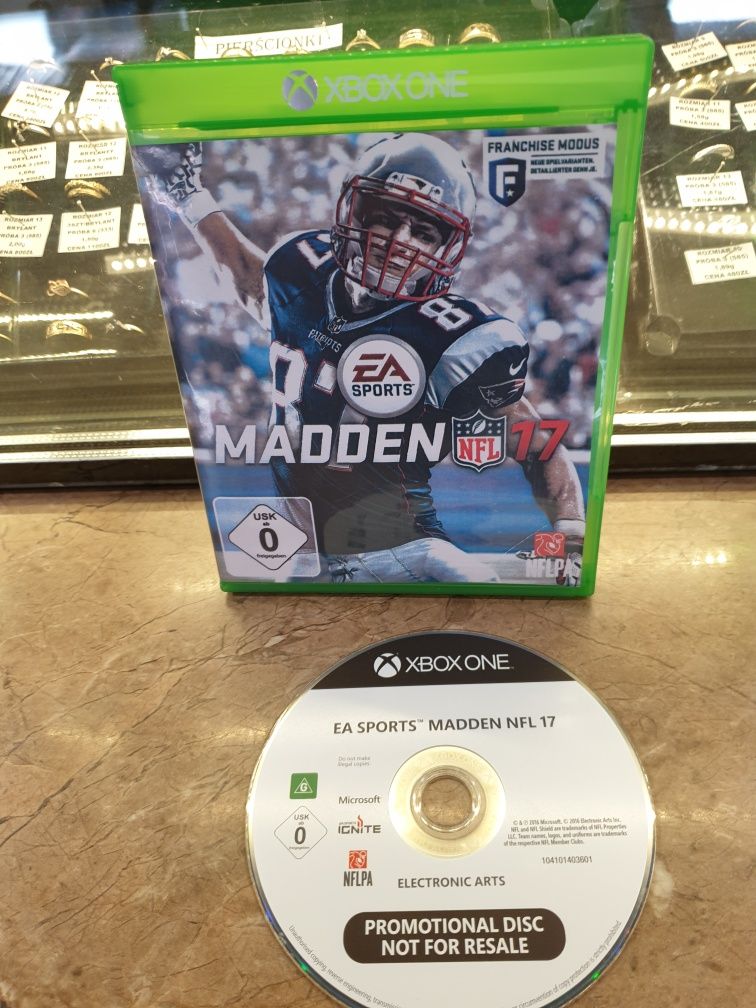 Gra Xbox one series x Madden NFL 17 2017 promo promotional unikat