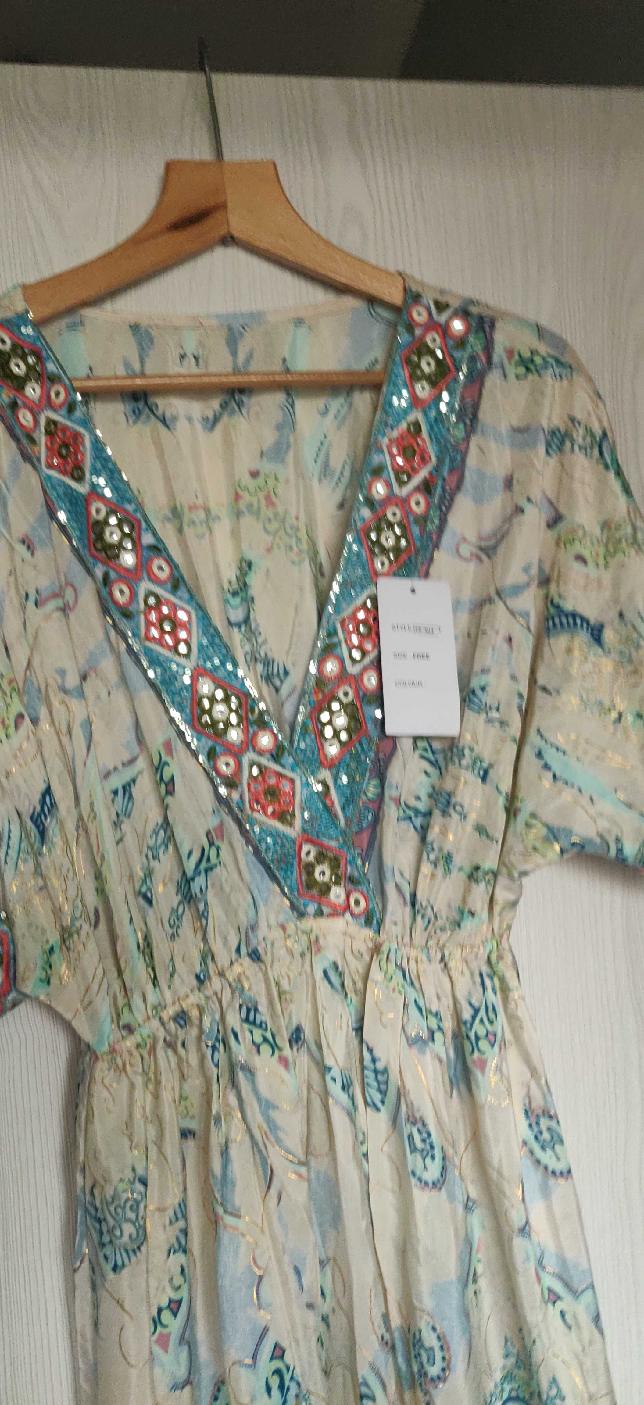 Sukienka r46-48 Boho kolory