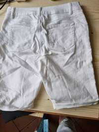 D.jeans białe spodenki