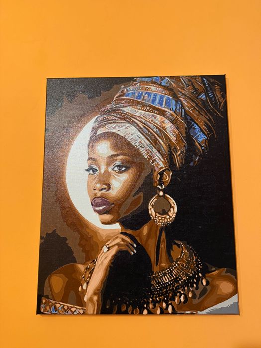 Obraz olejny na płótnie Afrykanka