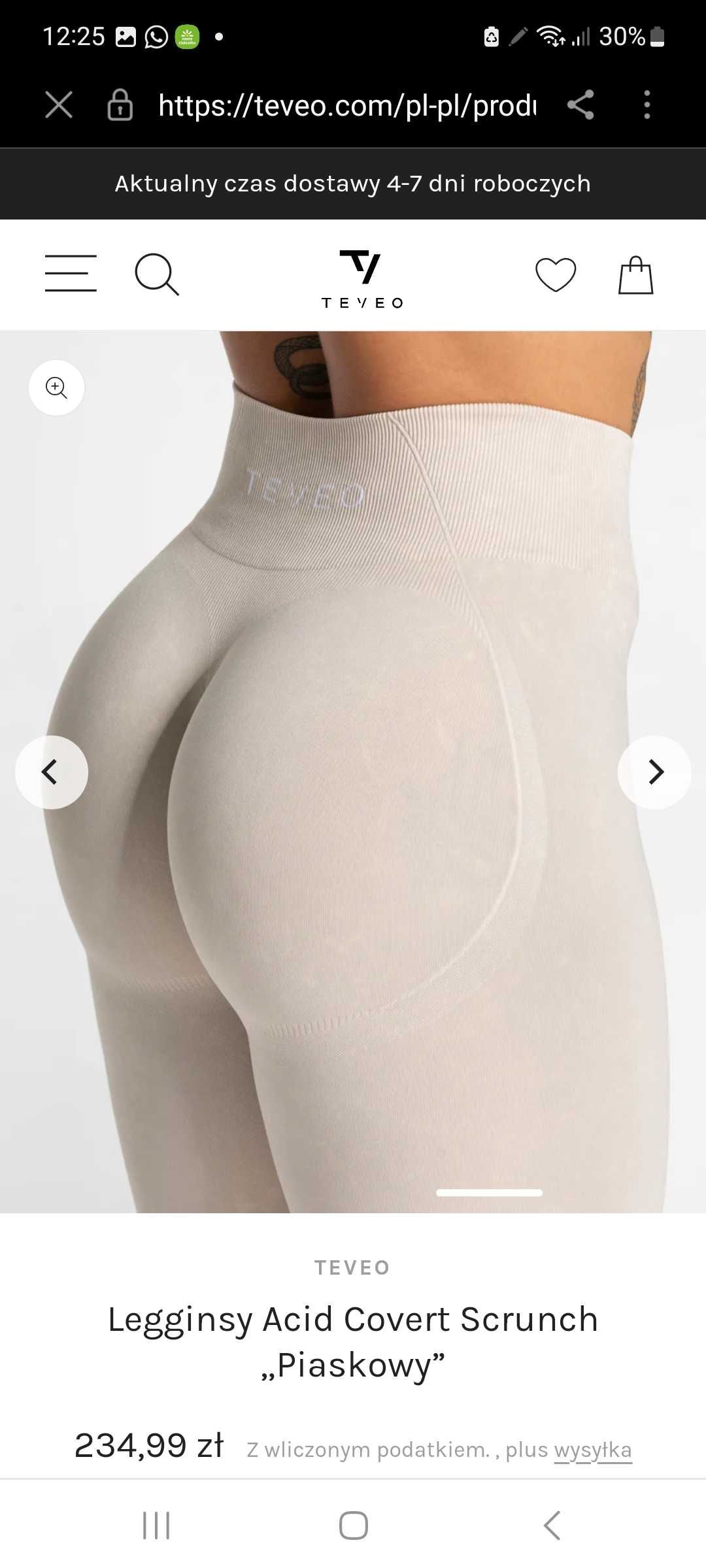 Leginsy push up S
