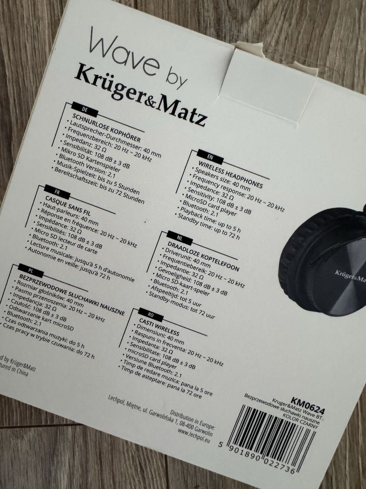 Kruger&Matz słuchawki KM0624