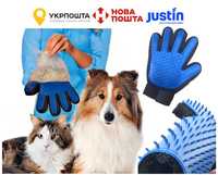Перчатка True Touch для вычесывания шерсти домашних животных