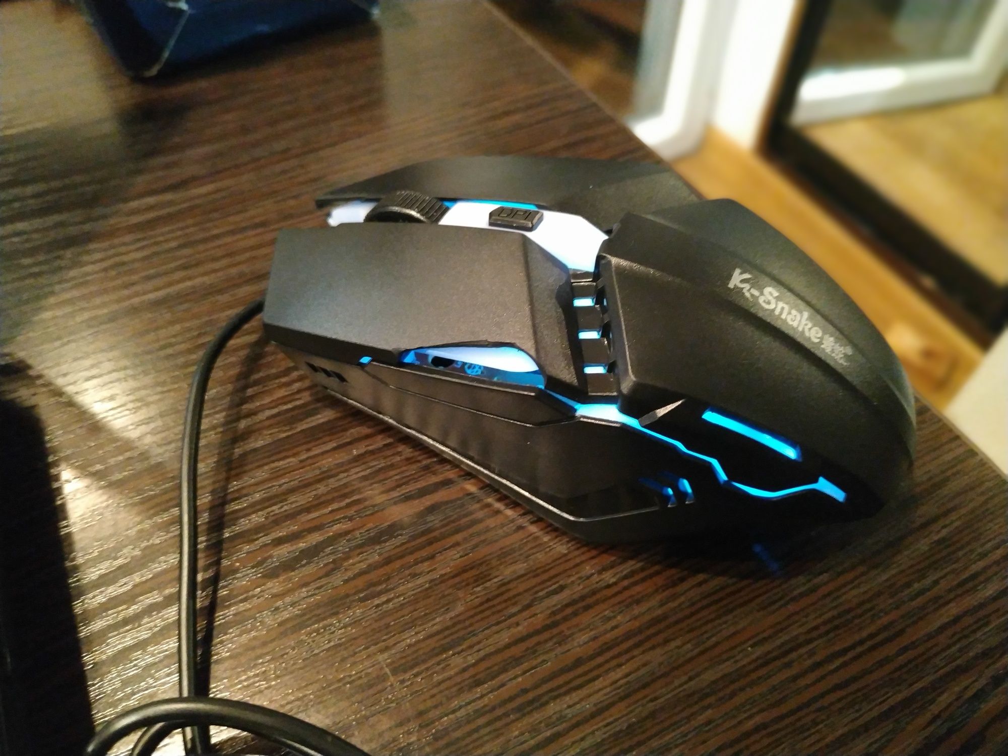 Компьютерная игровая мышка с подсветкой,6 клавиш.Компьютерная игровая