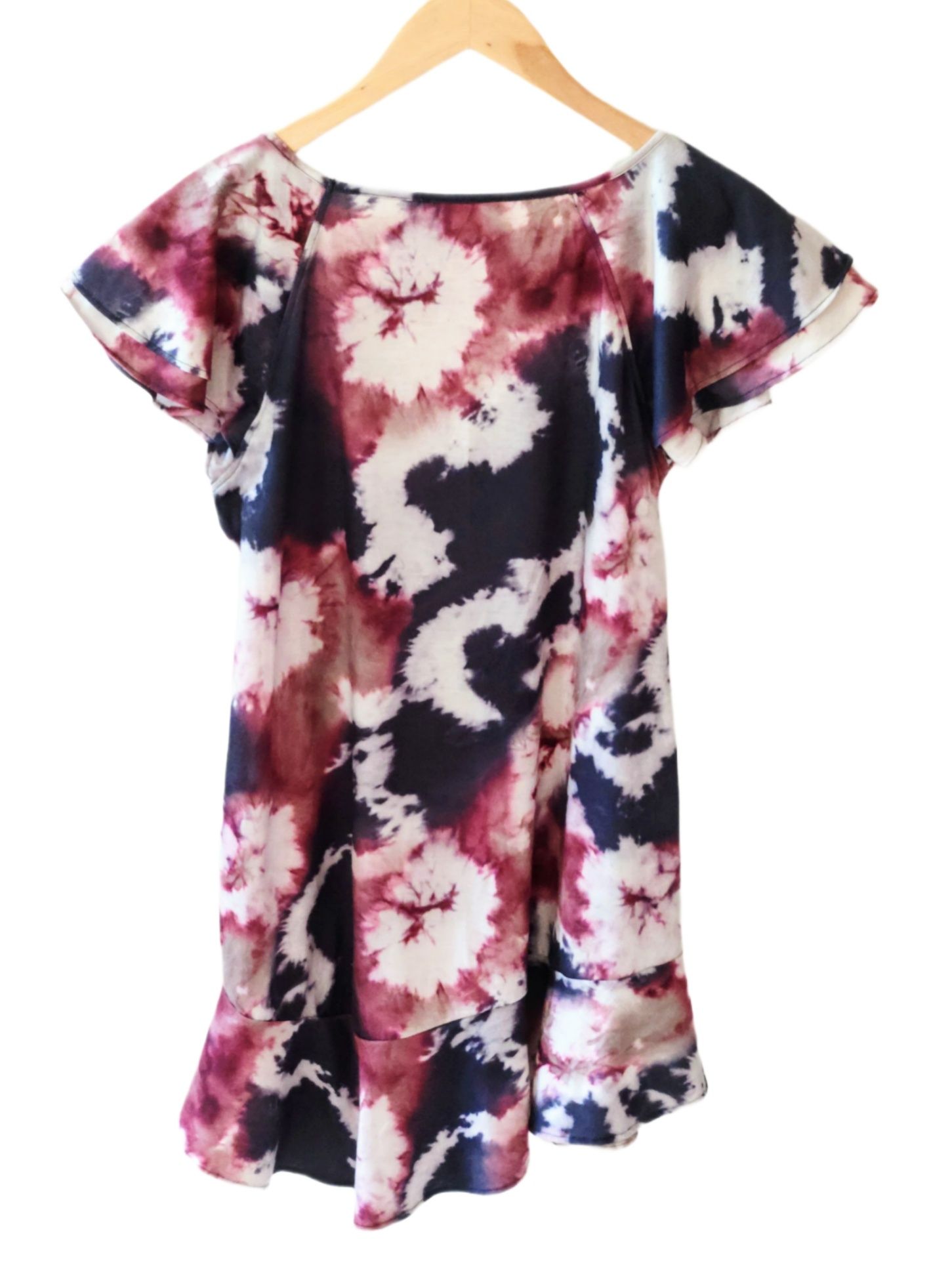 Asymetryczna sukienka / tie-dye – Marks & Spencer – XL / 42