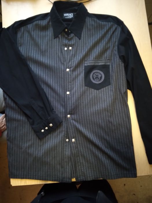 Рубашка мужская на кнопках versace L