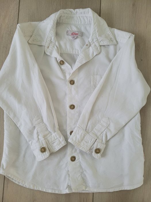 Koszula chłopięca biała S.Oliver rozm. 110 stan idealny