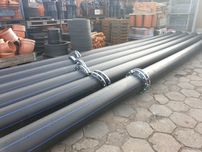 Rura hydrotransport SDR17 fi 225x13,4x12m żwirownia refuler zgrzewanie