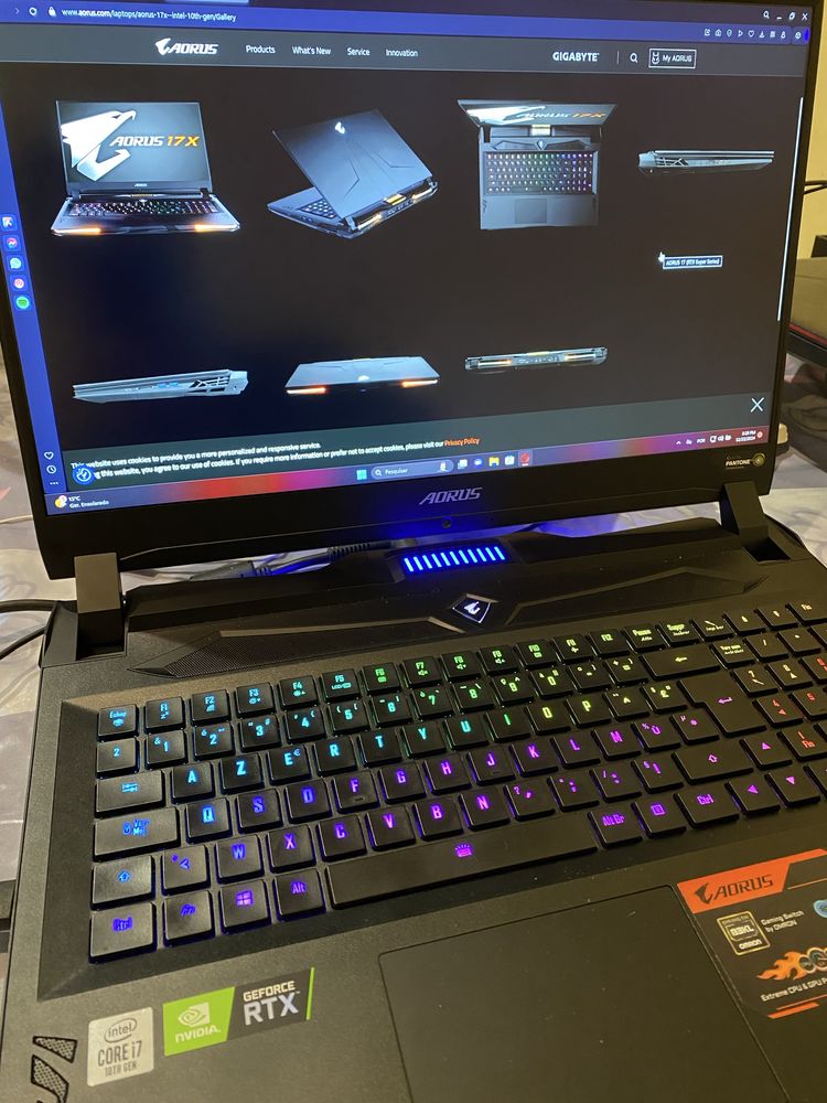 Portátil gamer AORUS 17x