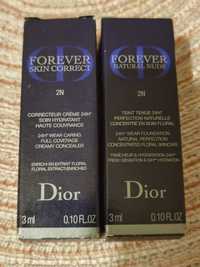 Dior Forever korektor i podkład nr 2N 2 sztuki nowe