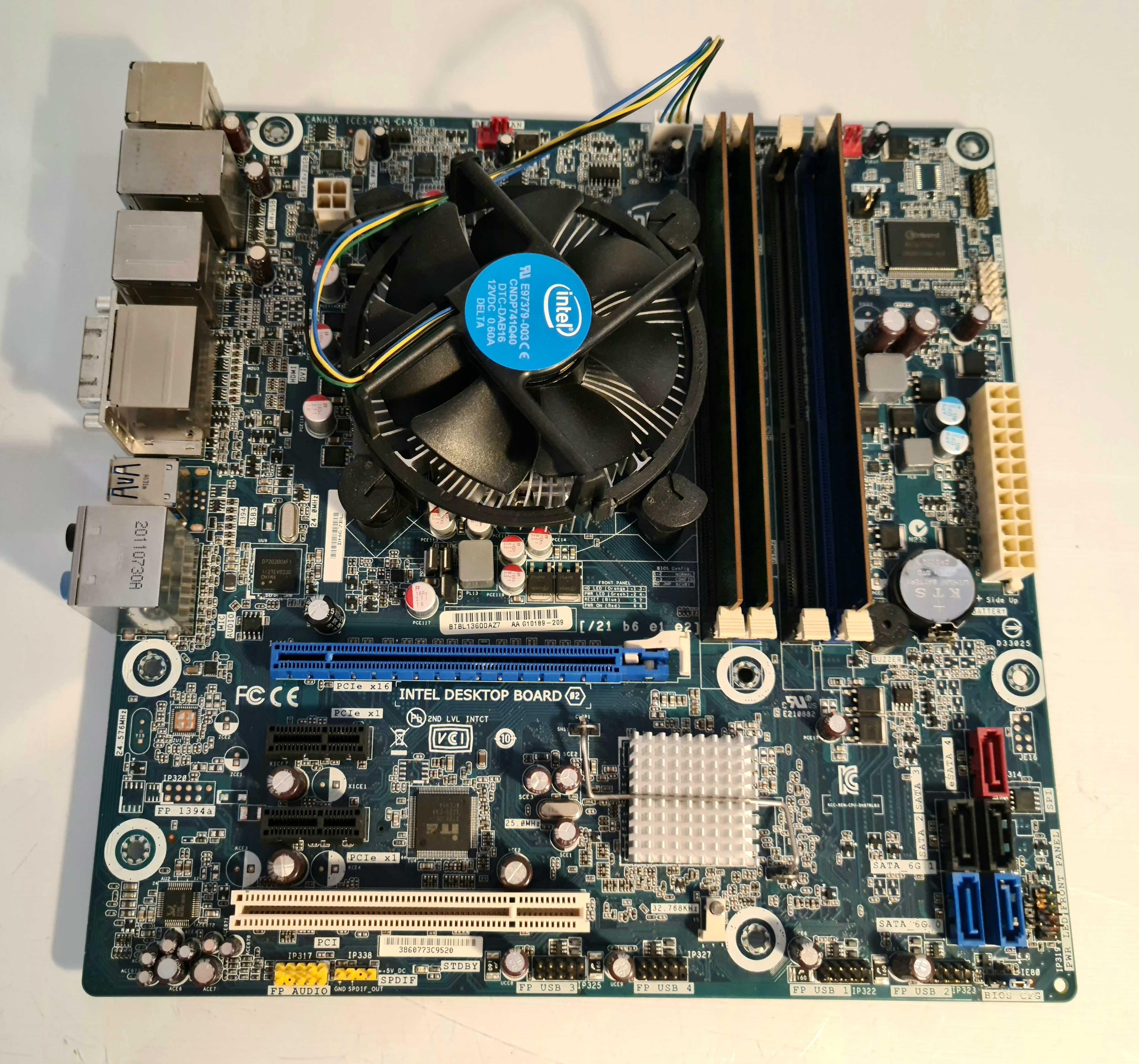 Płyta główna INTEL DH67BL 1155 LGA + CPU Intel Core i3 2100 + 6GB DDR3