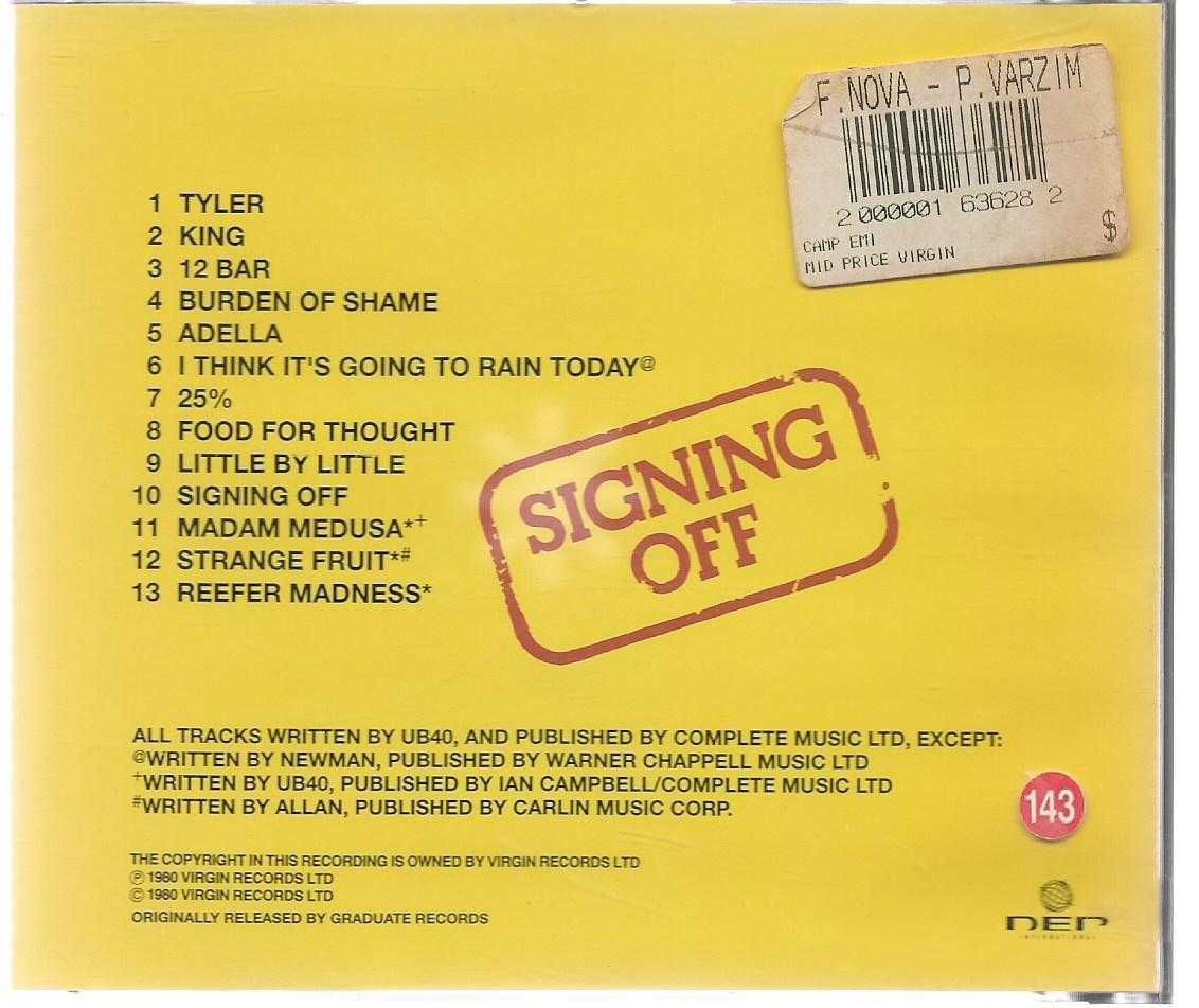 Ub 40 - - - - - Signing Off - - - - - CD