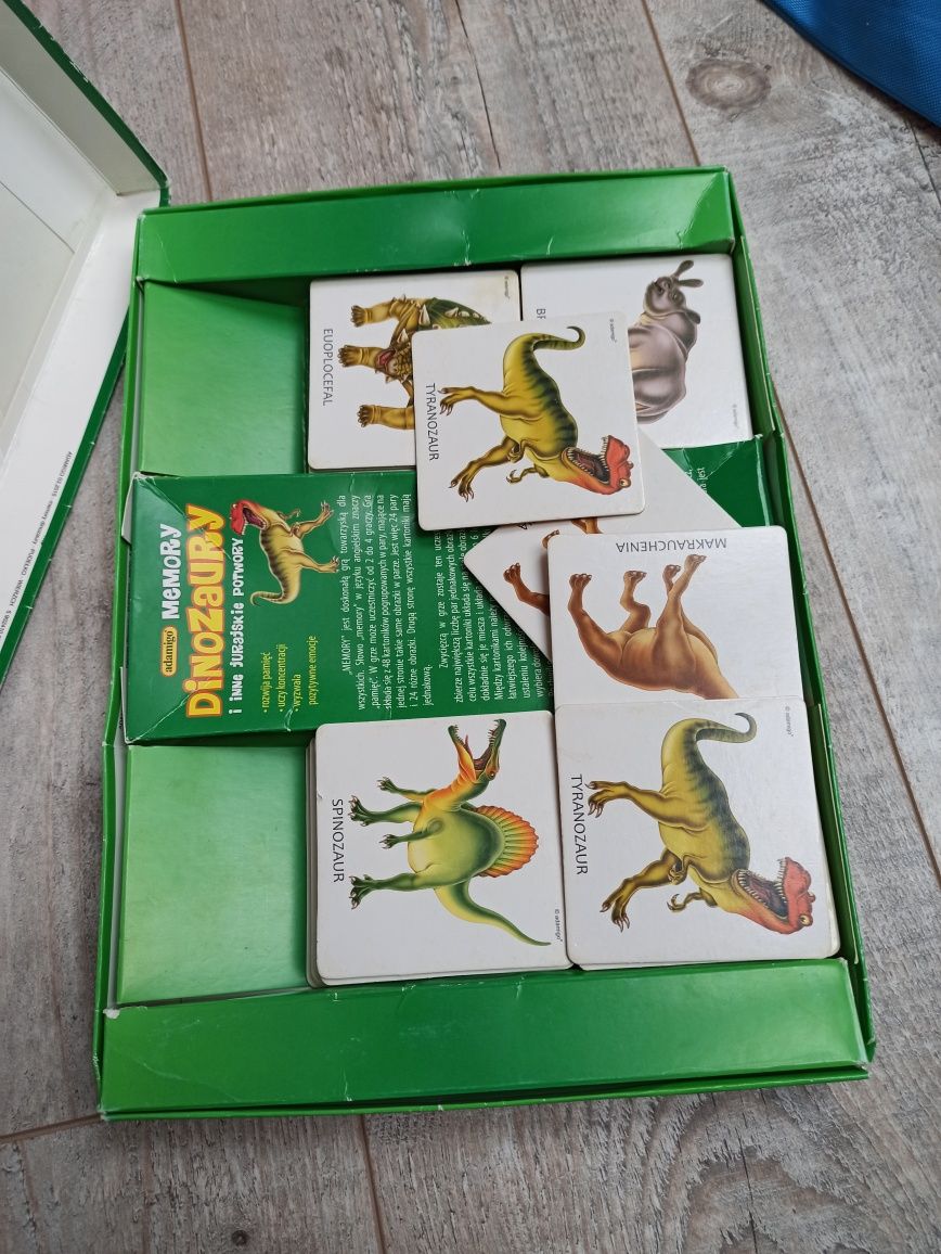 Gra dla dzieci memory dinozaury
