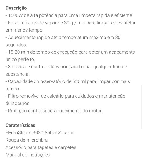 Vaporeta Vertical Hydrosteam 3030 Active