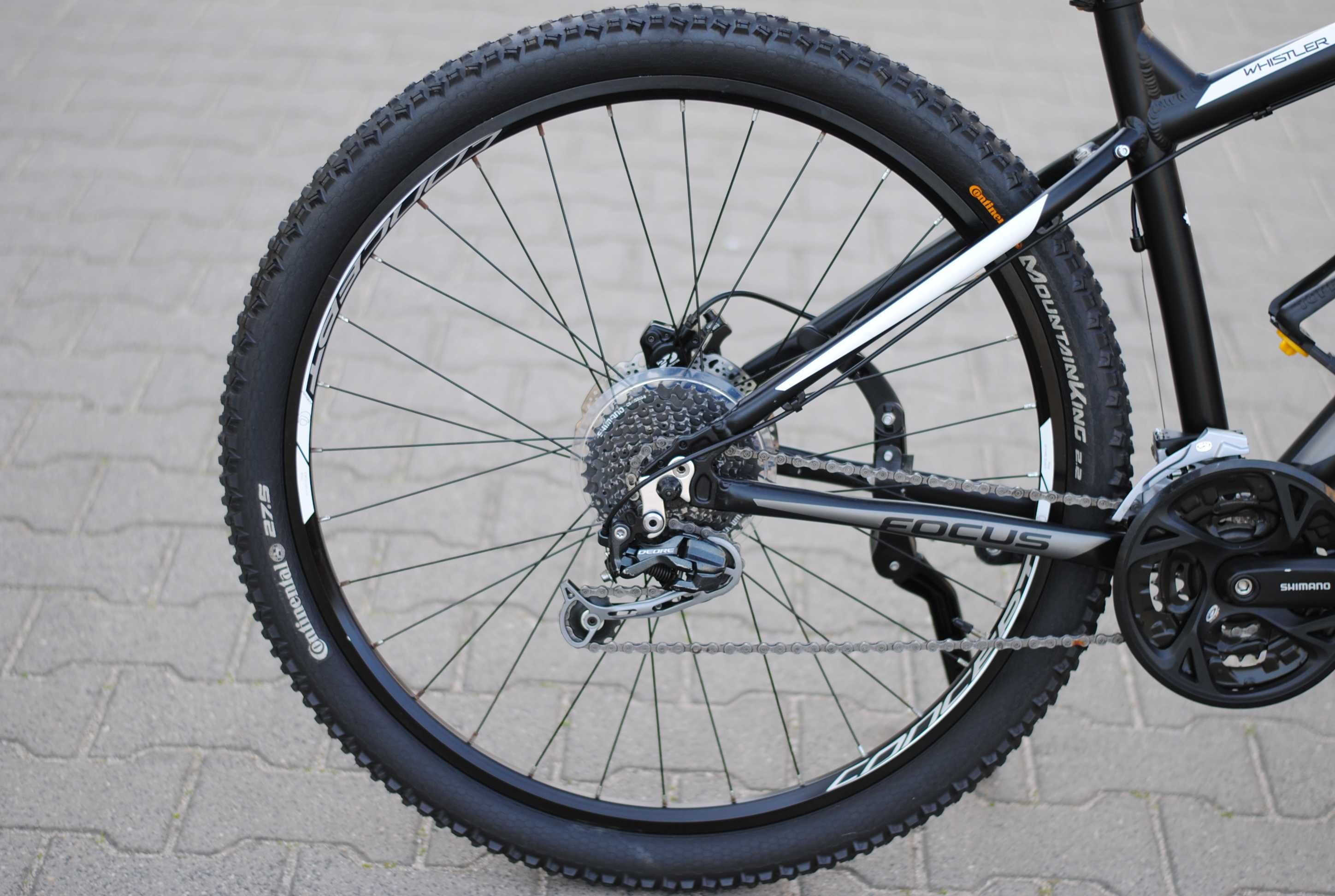 Górski rower góral MTB FOCUS Whistler osprzęt Shimano hydraulika tarcz