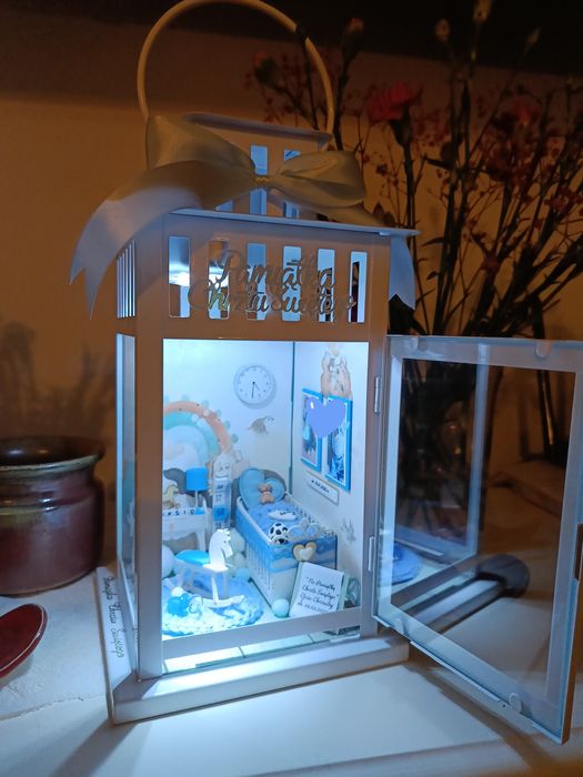 Lampion pamiątka Chrztu świętego narodziny urodziny prezent