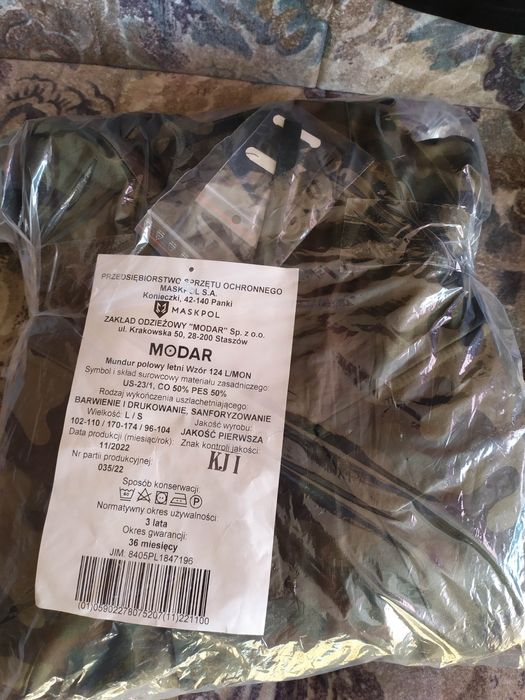 Mundur wojskowy letni wzór 124
