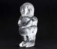 Rzeźba figurka szklana troll wys 19,5cm Bergdala Szwecja