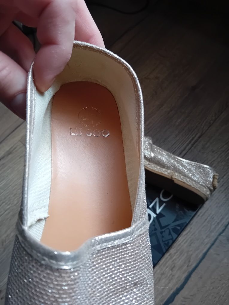 Złote espadryle rozmiar 36