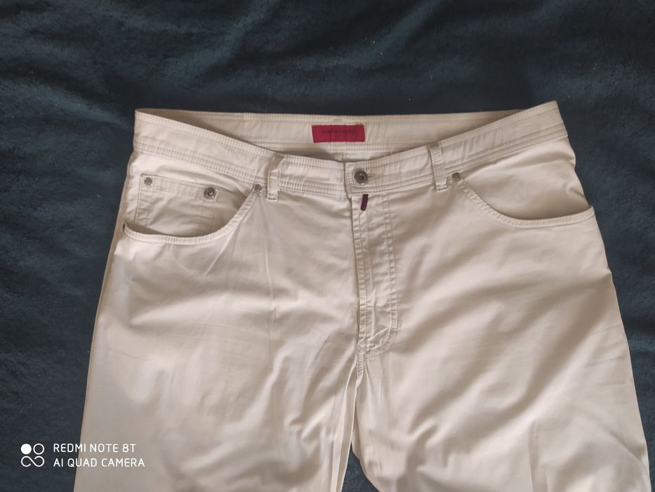 Spodnie męskie bawełniane cienkie, jasne, Pierre Cardin,XXL