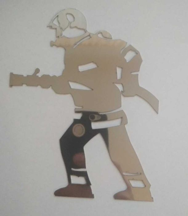 Naklejka strażak straż pożarna chrom na auto samochód