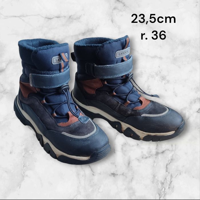 Buty kozaki zimowe chłopięce r. 36