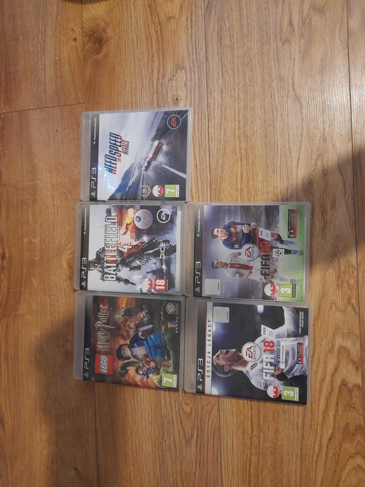 ps3 + gry fifa 16 i 18 need for speed harry poter lego i batelfild