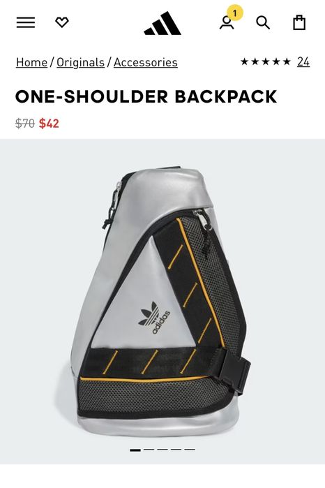 Крутий , незвичної форми рюкзак , оригінал Adidas