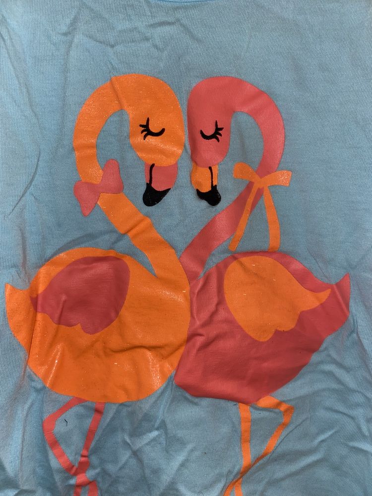Koszulka bez rękawów z flamingami
