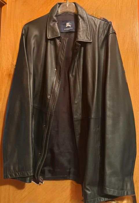 Casaco pele genuína Burberry original