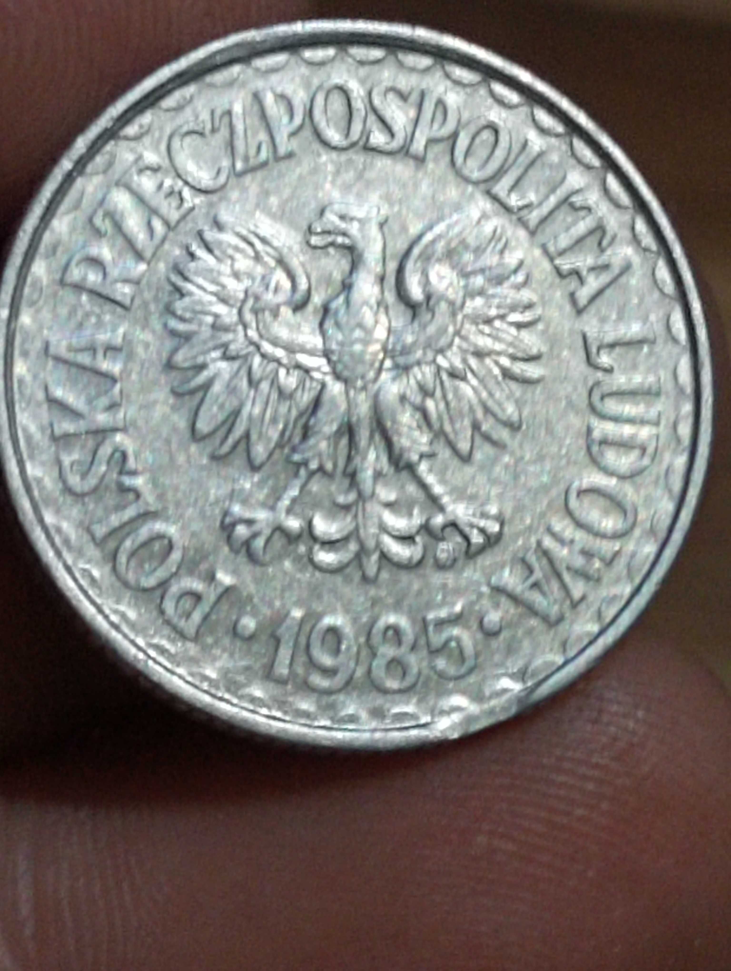 Sprzedam monete 1 zloty 1985 rok koncowka blachy